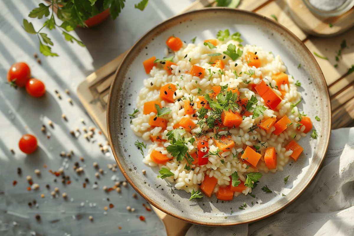 Un risotto transformé par un légume de saison pour une recette légère et délicieuse, conseille une diététicienne